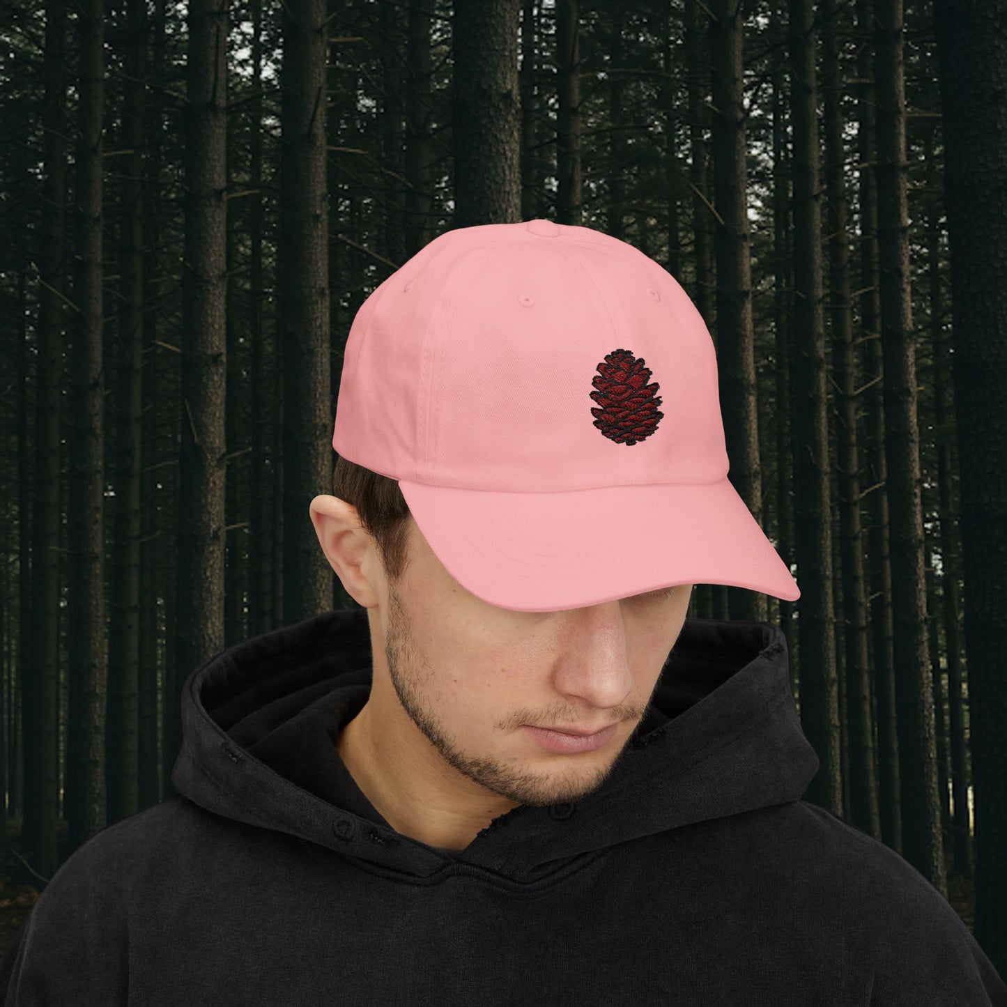 Embroidered Classic Dad Cap - Pinecone