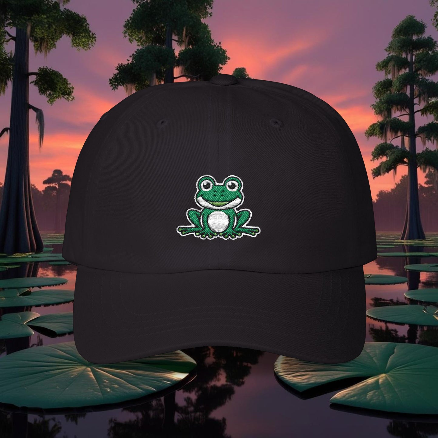 Embroidered Classic Dad Cap - Frog