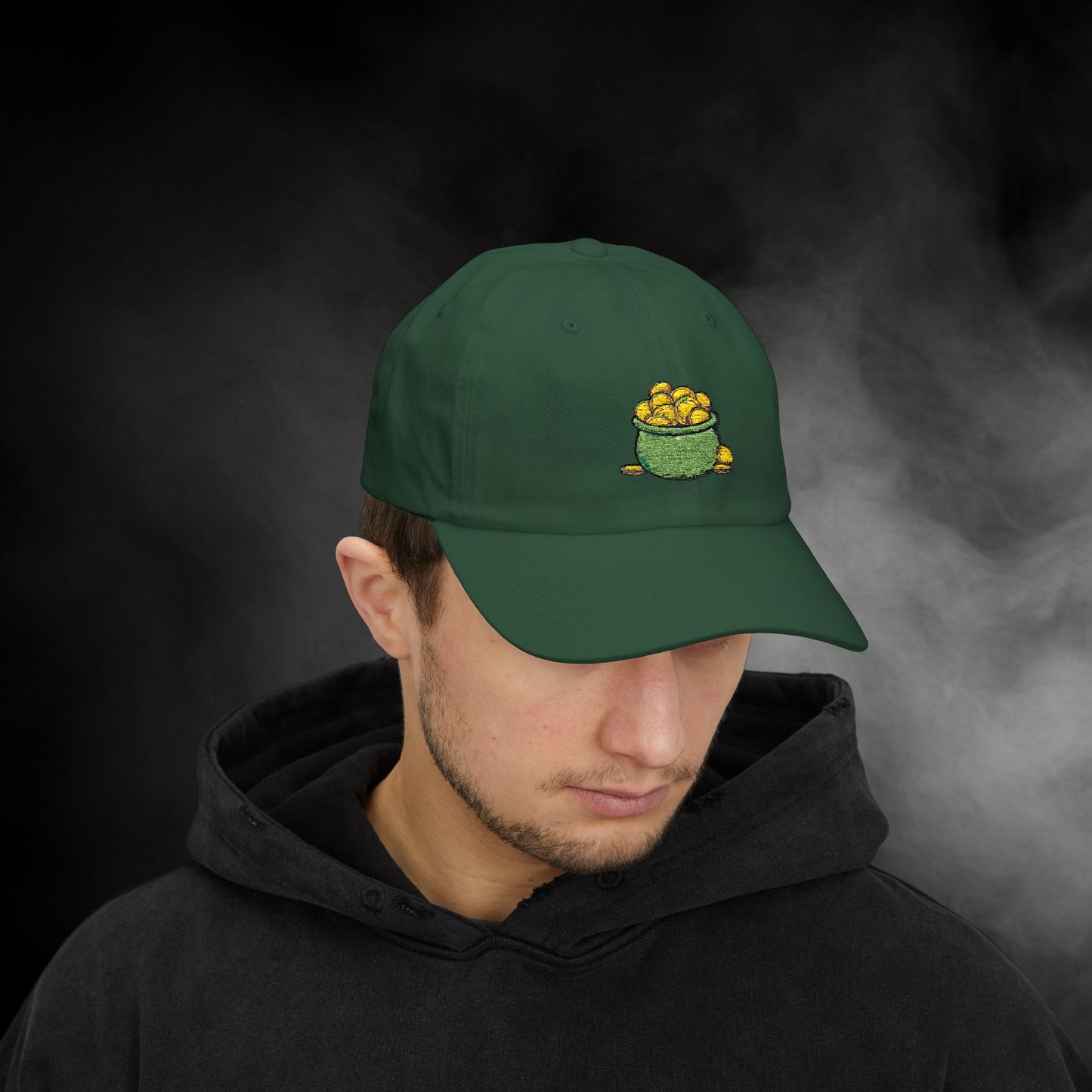 Embroidered Classic Dad Cap - Pot Of Gold