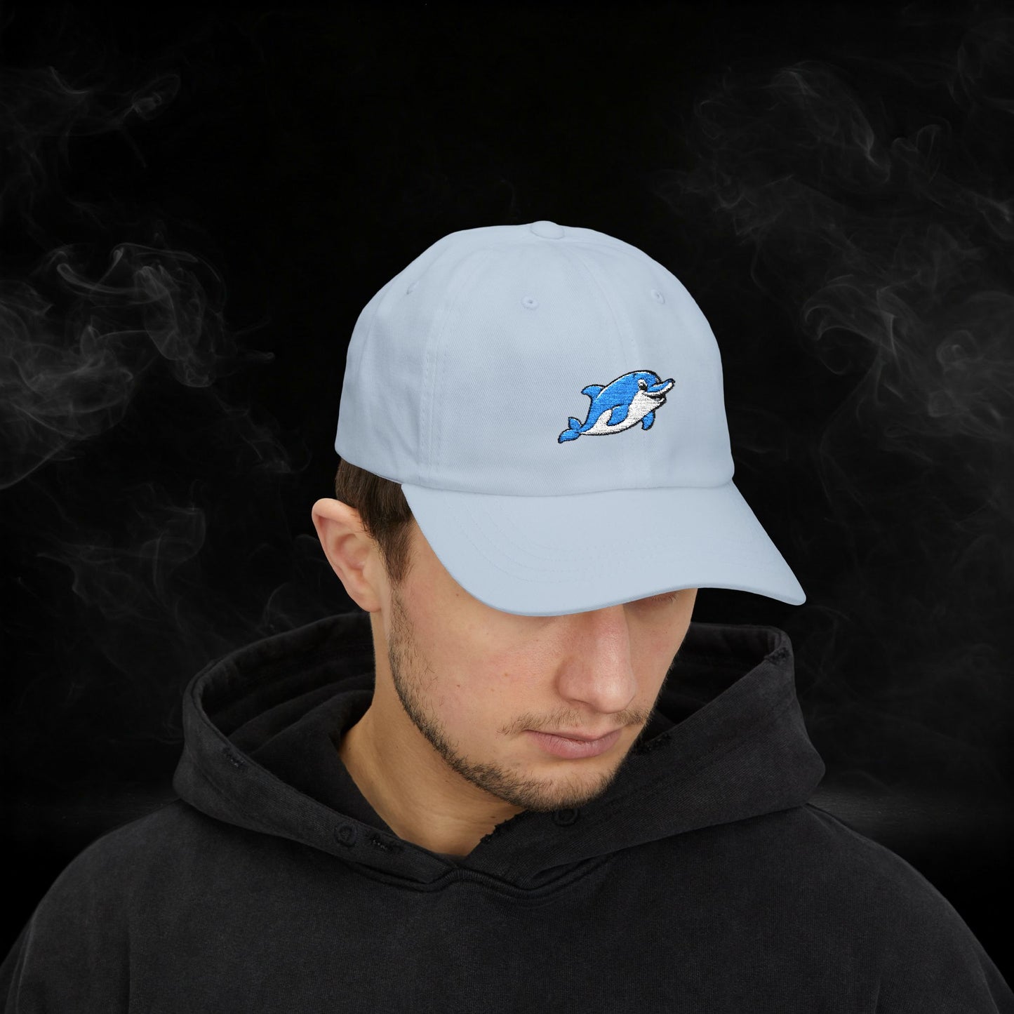 Embroidered Classic Dad Cap - Dolphin