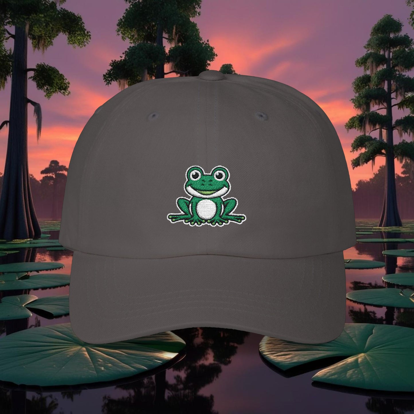 Embroidered Classic Dad Cap - Frog