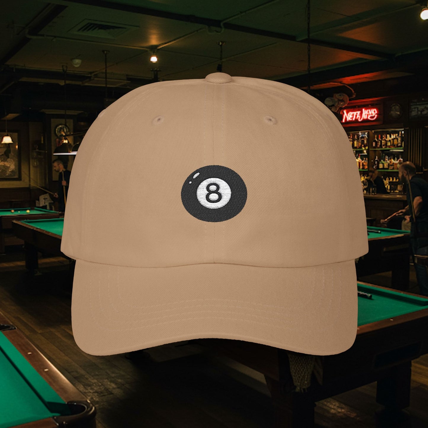 Embroidered Classic Dad Cap - 8-Ball