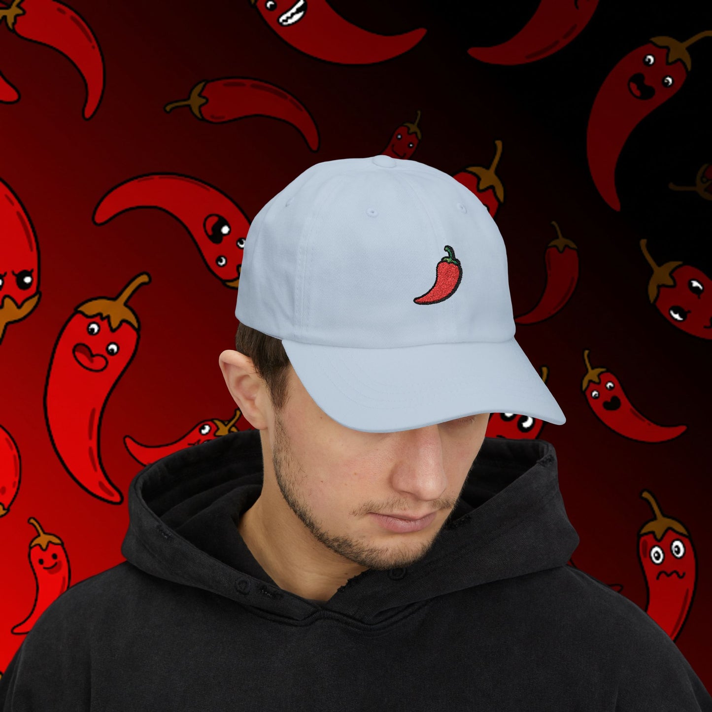 Embroidered Classic Dad Cap - Chili Pepper