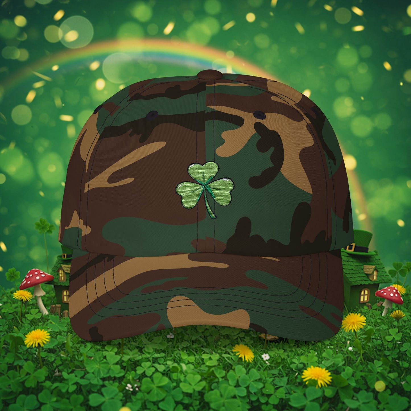Embroidered Classic Dad Cap - Shamrock