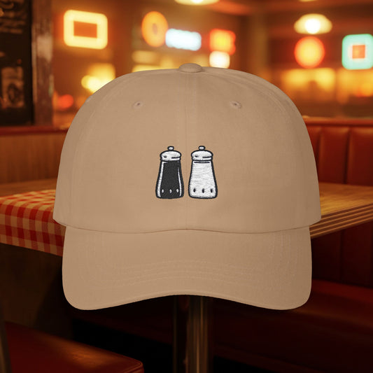 Embroidered Classic Dad Cap - Salt & Pepper