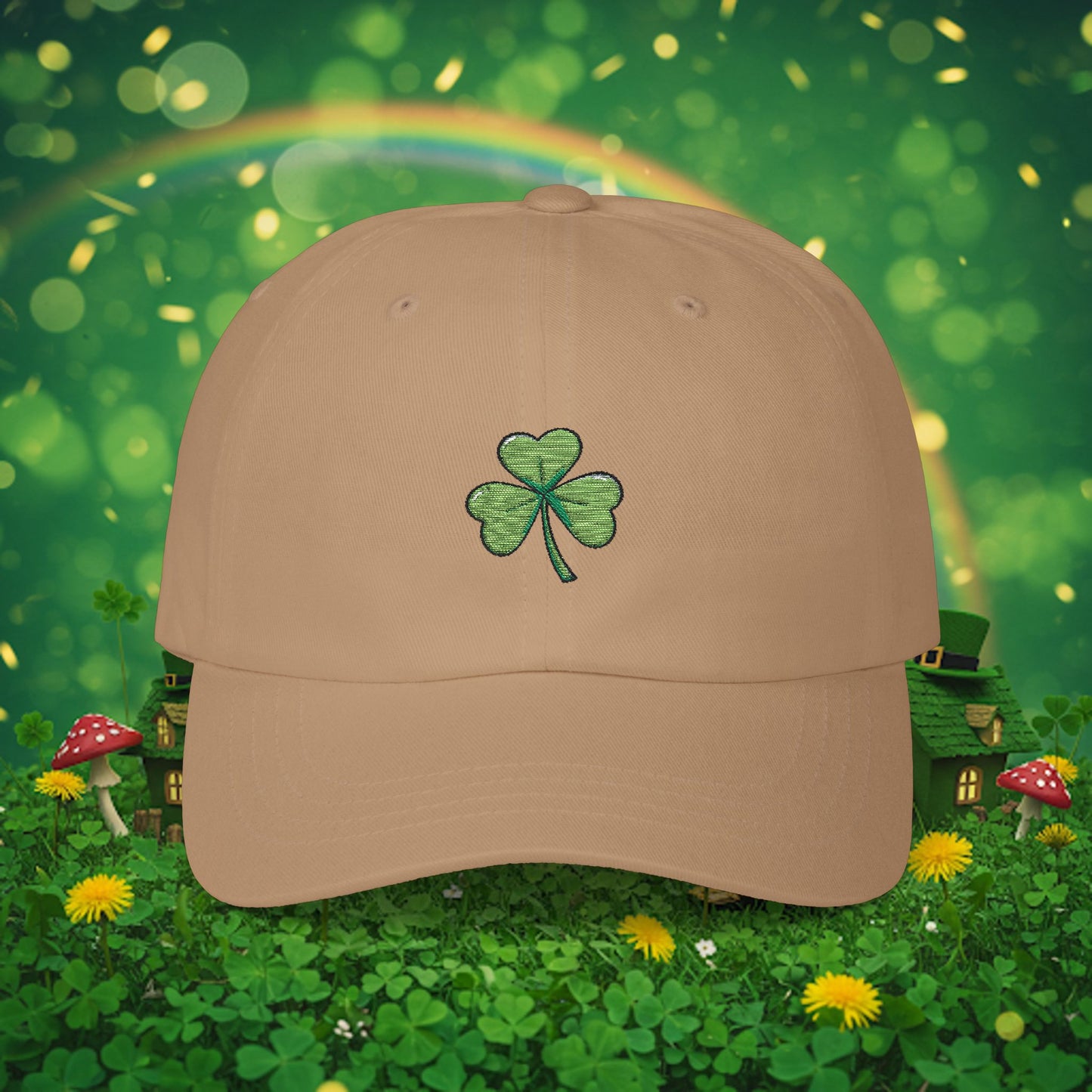 Embroidered Classic Dad Cap - Shamrock
