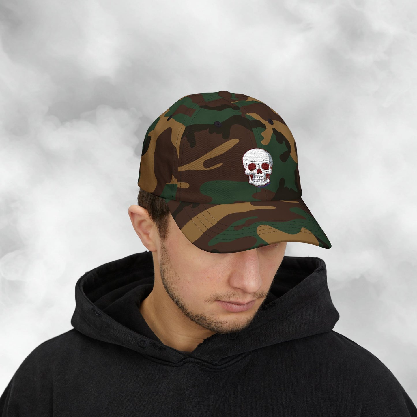 Embroidered Classic Dad Cap - Skull