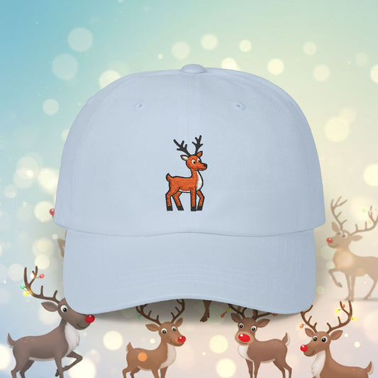 Embroidered Classic Dad Cap - Reindeer
