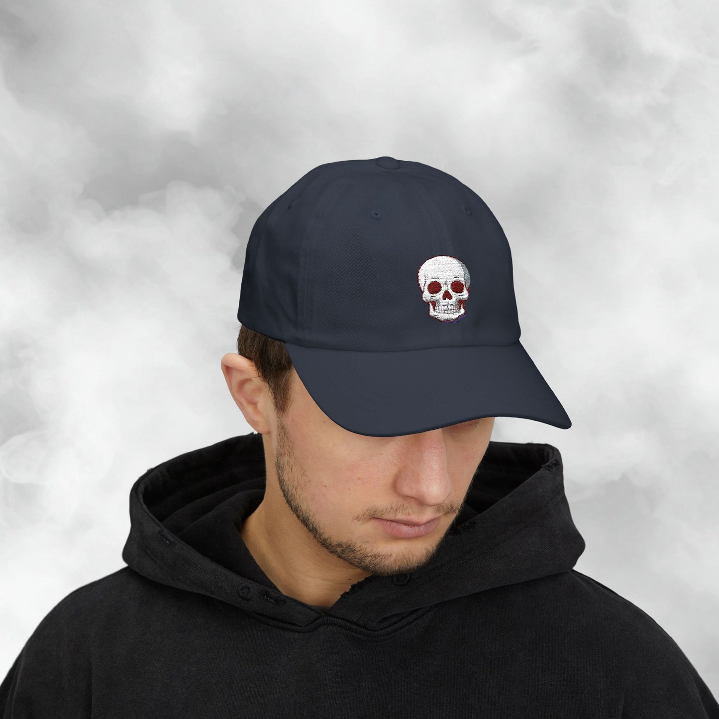 Embroidered Classic Dad Cap - Skull