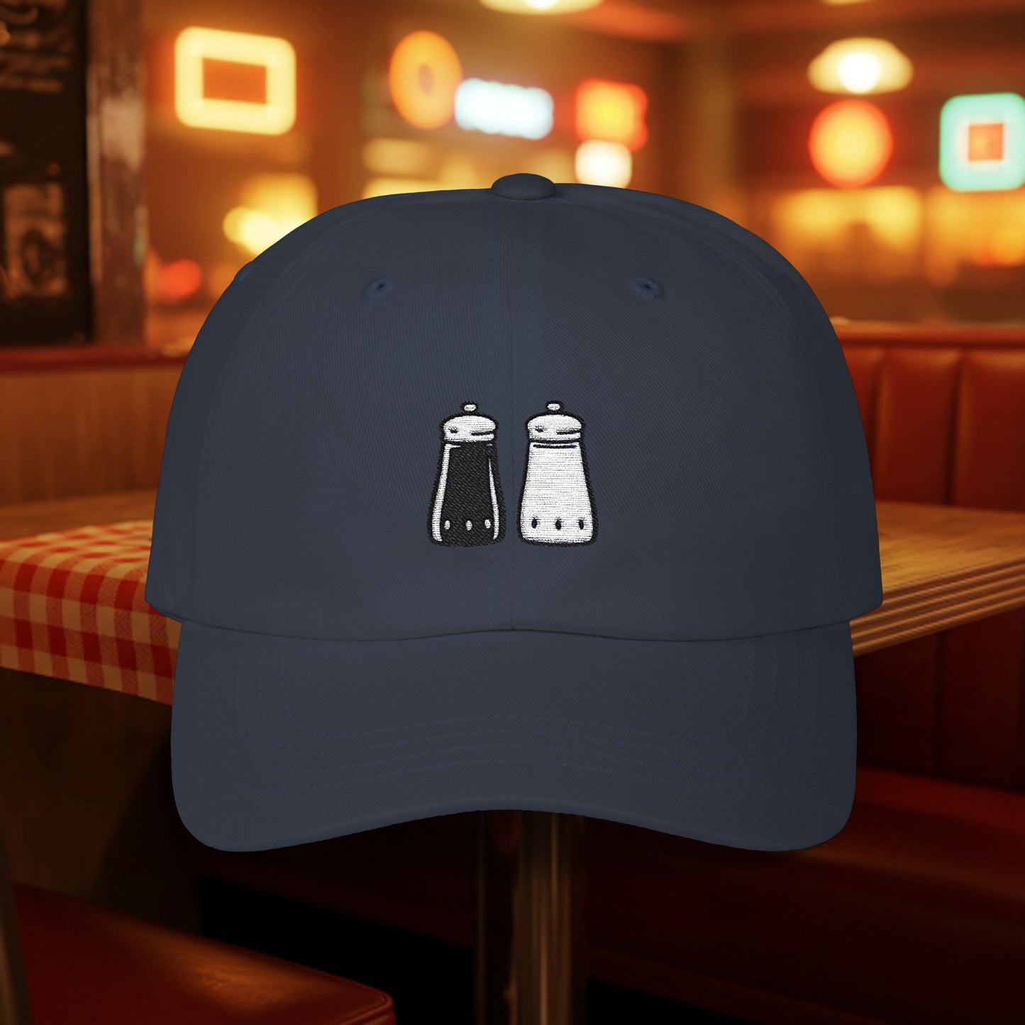 Embroidered Classic Dad Cap - Salt & Pepper
