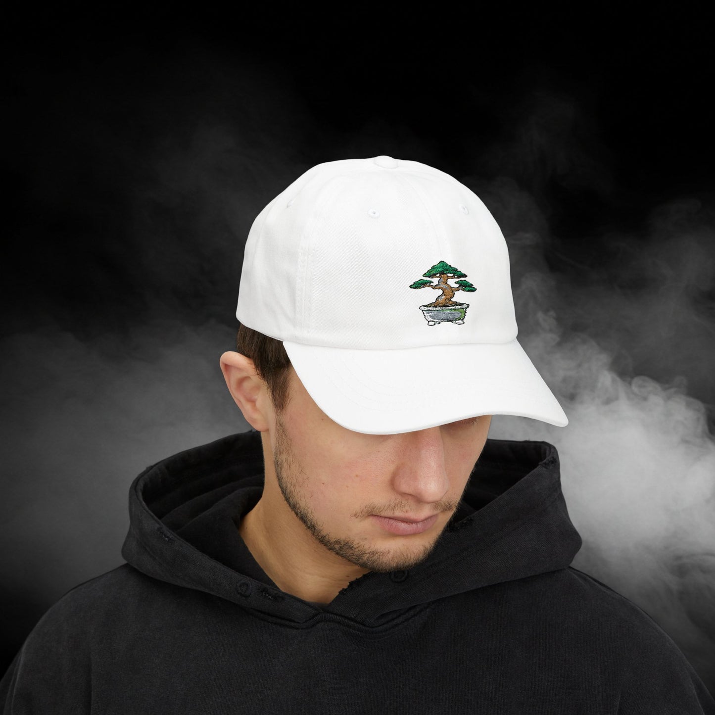 Embroidered Classic Dad Cap - Bonsai Tree