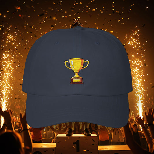 Embroidered Classic Dad Cap - Gold Trophy