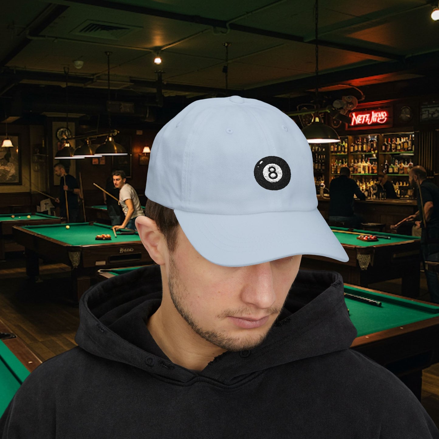 Embroidered Classic Dad Cap - 8-Ball