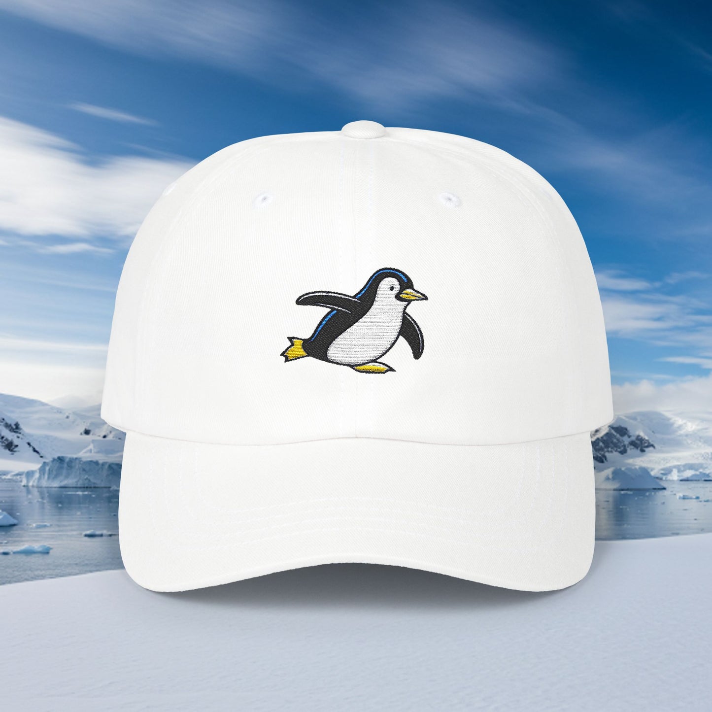 Embroidered Classic Dad Cap - Penguin
