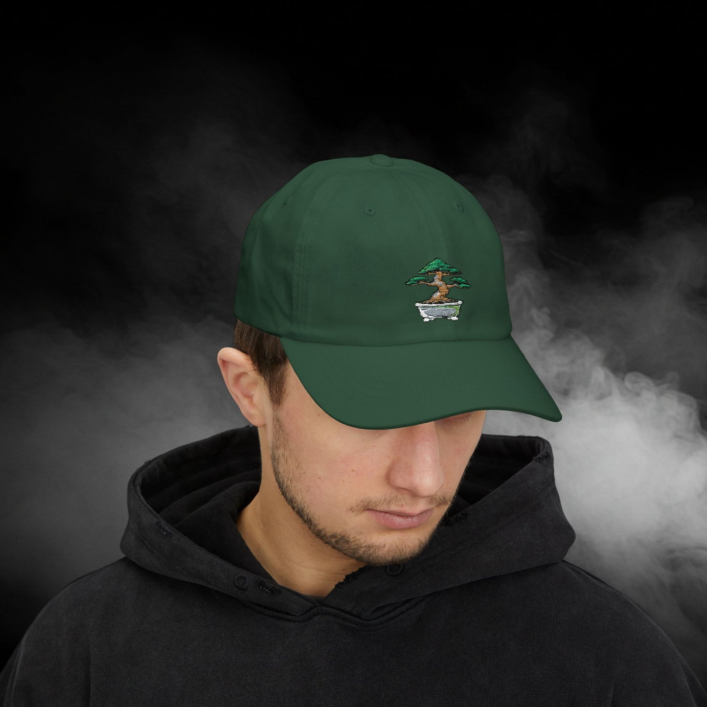 Embroidered Classic Dad Cap - Bonsai Tree