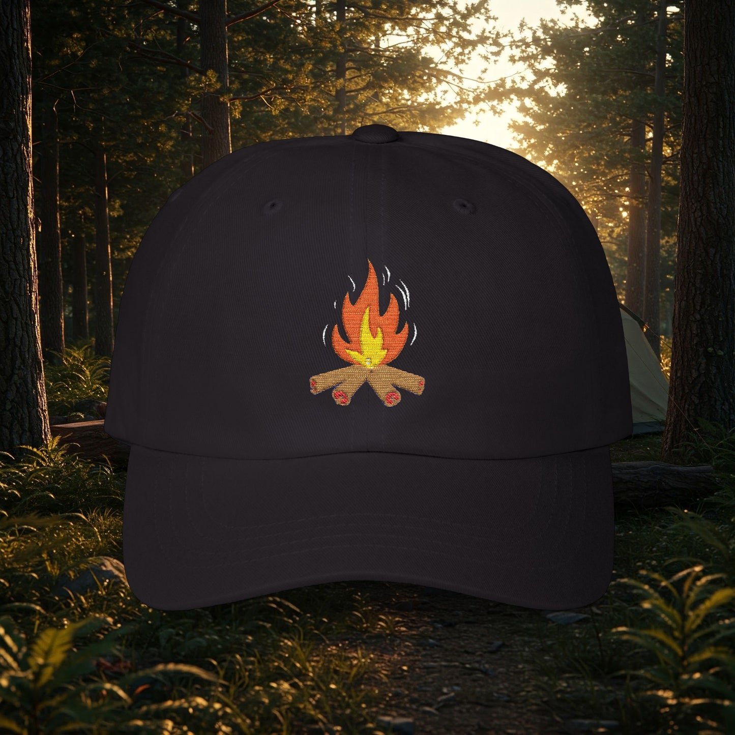 Embroidered Classic Dad Cap - Campfire