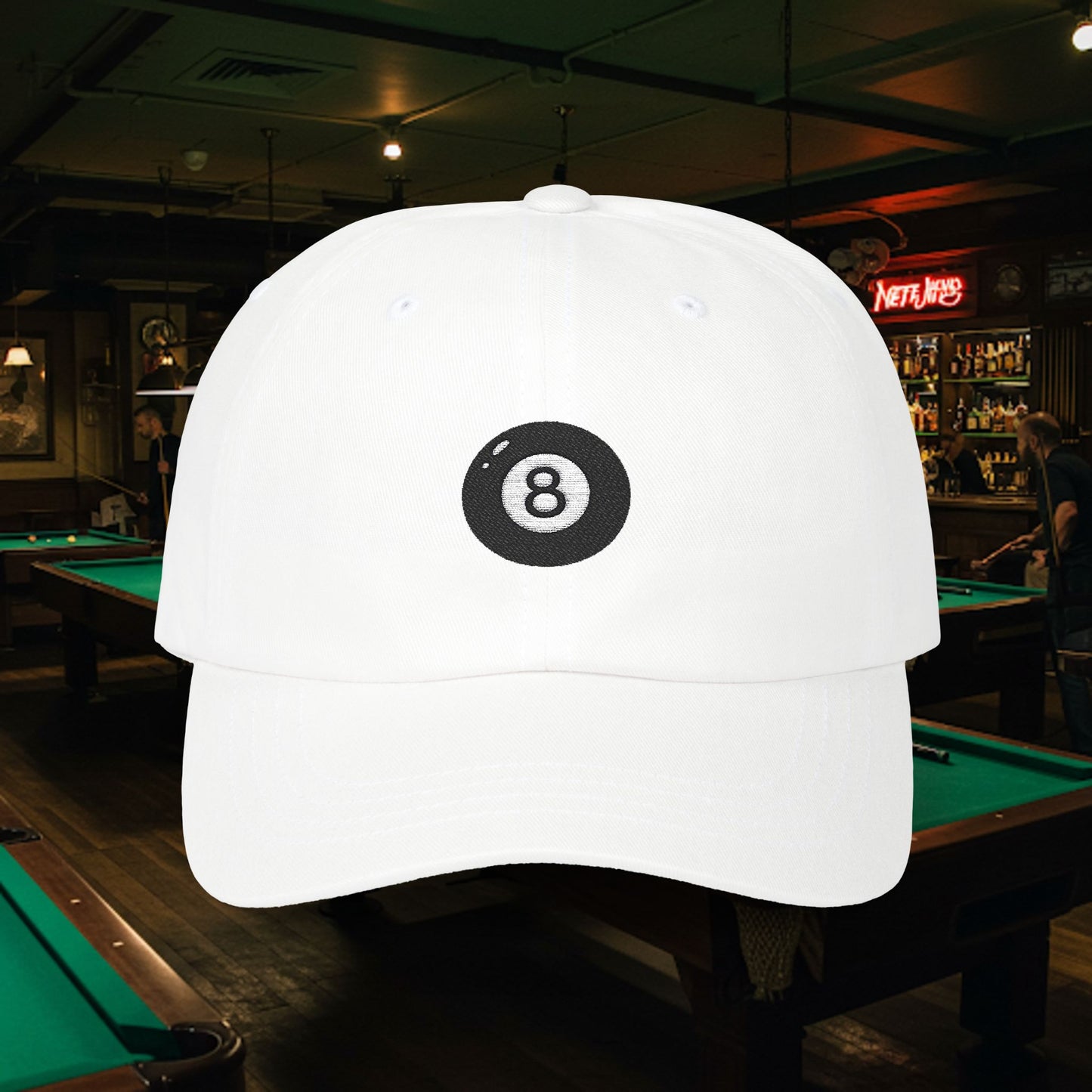 Embroidered Classic Dad Cap - 8-Ball