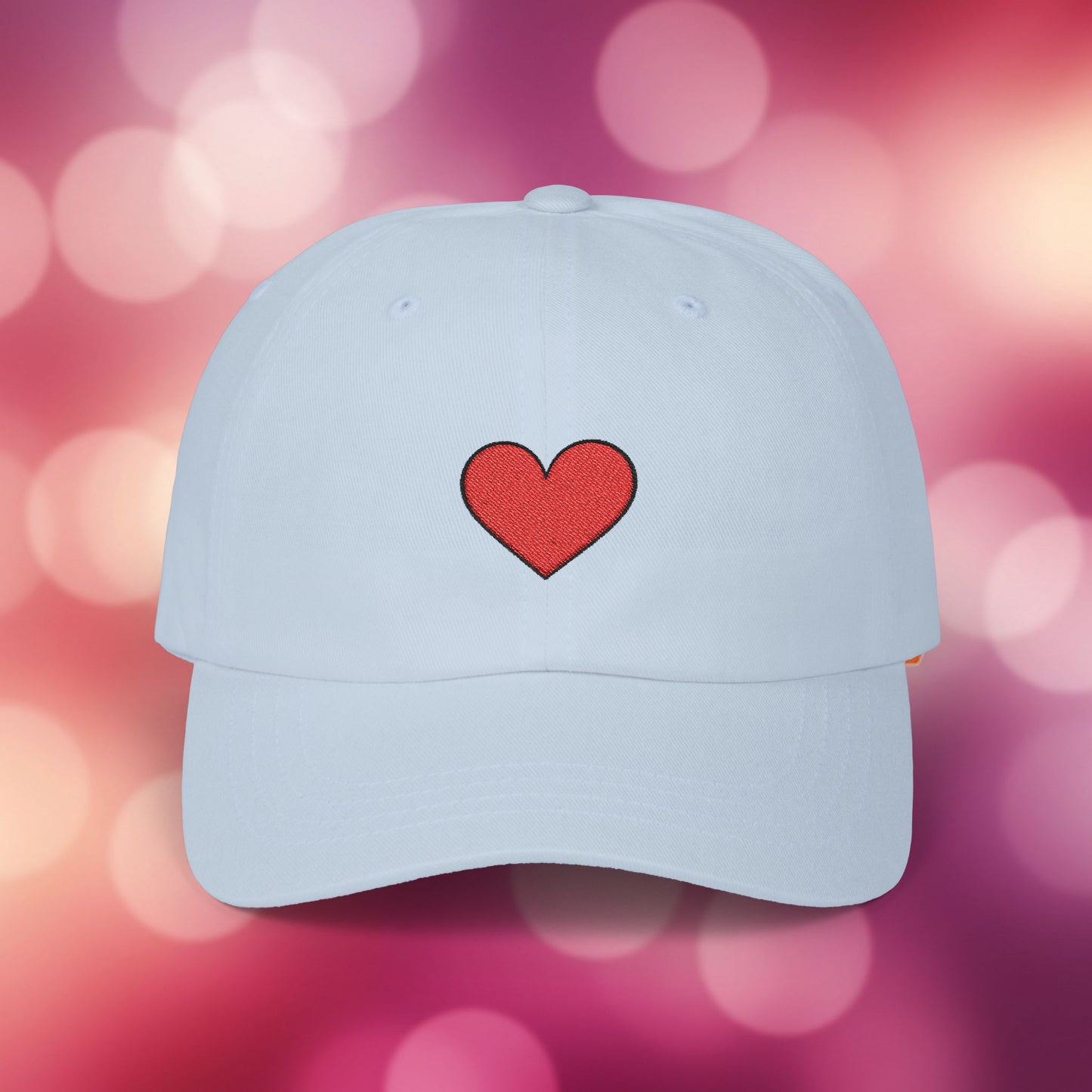 Embroidered Classic Dad Cap - Heart