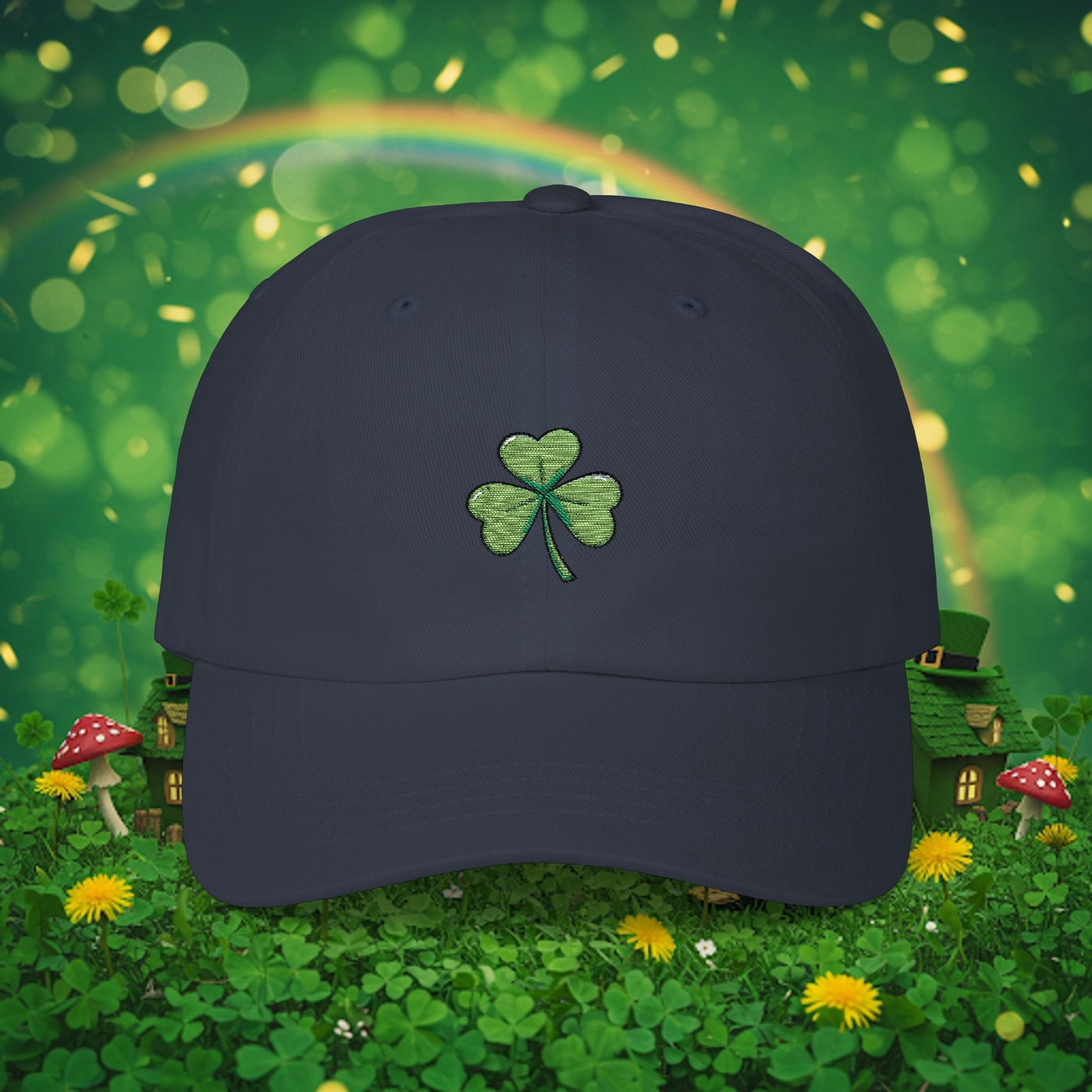 Embroidered Classic Dad Cap - Shamrock
