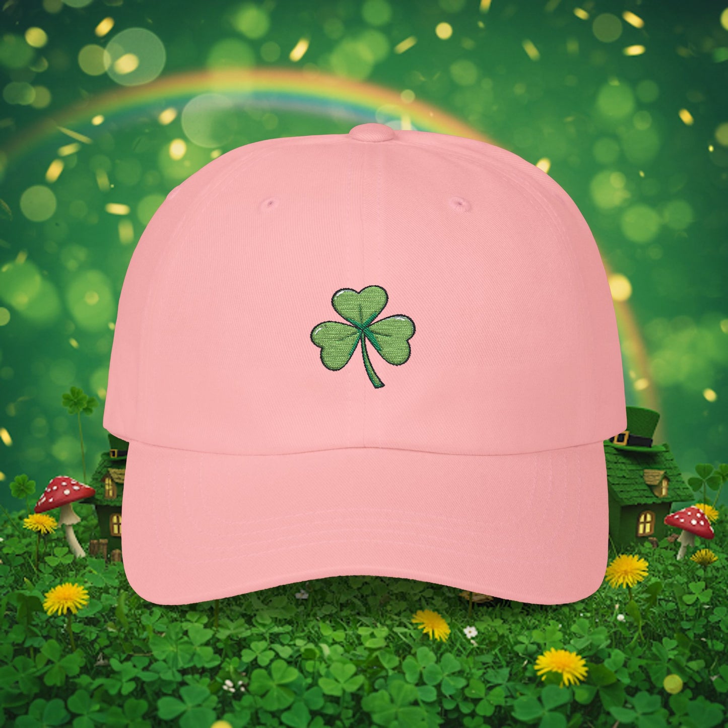 Embroidered Classic Dad Cap - Shamrock