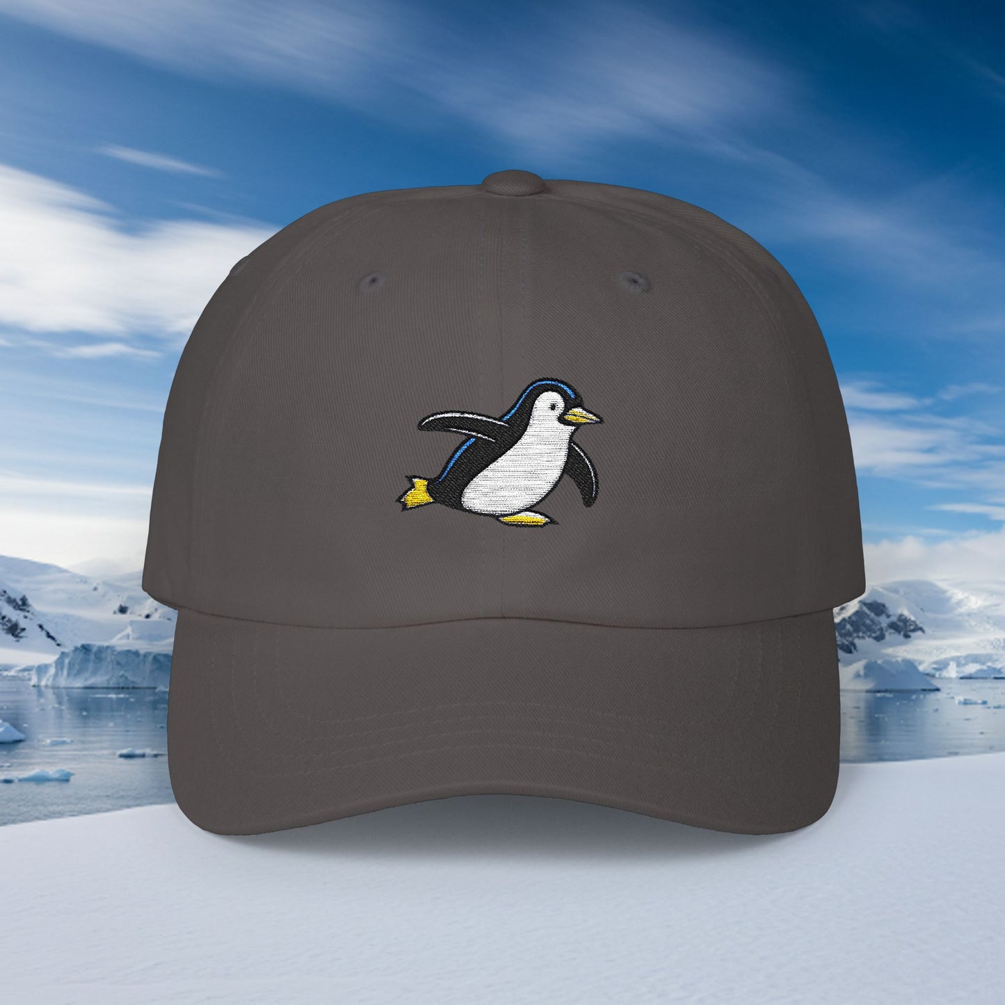 Embroidered Classic Dad Cap - Penguin