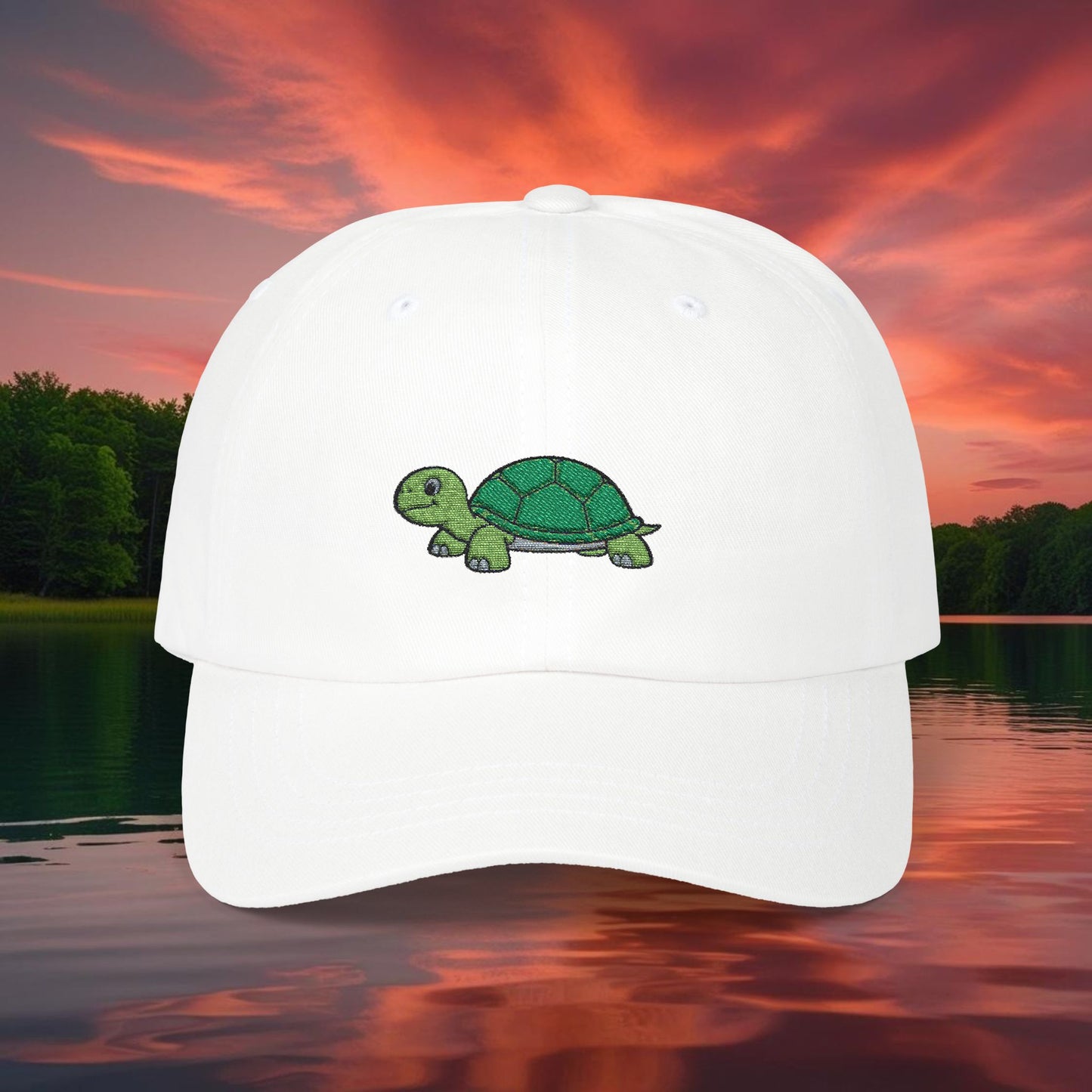 Embroidered Classic Dad Cap - Turtle