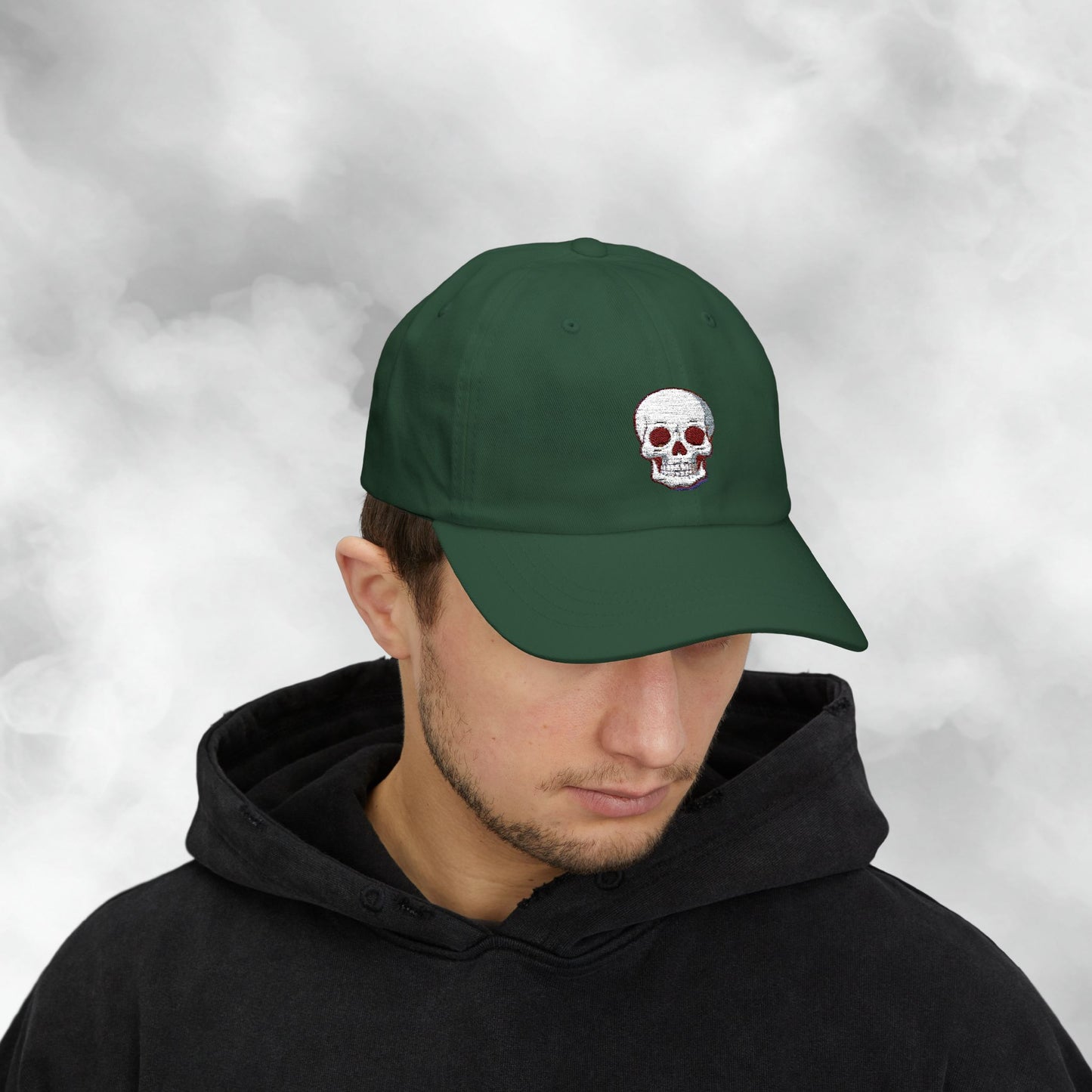 Embroidered Classic Dad Cap - Skull