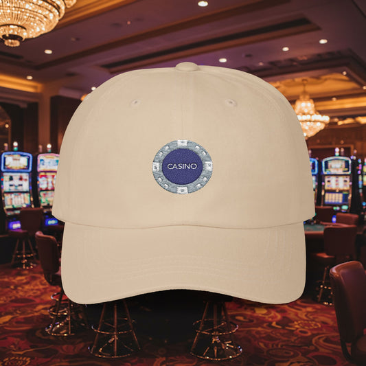Embroidered Classic Dad Cap - Casino Chip