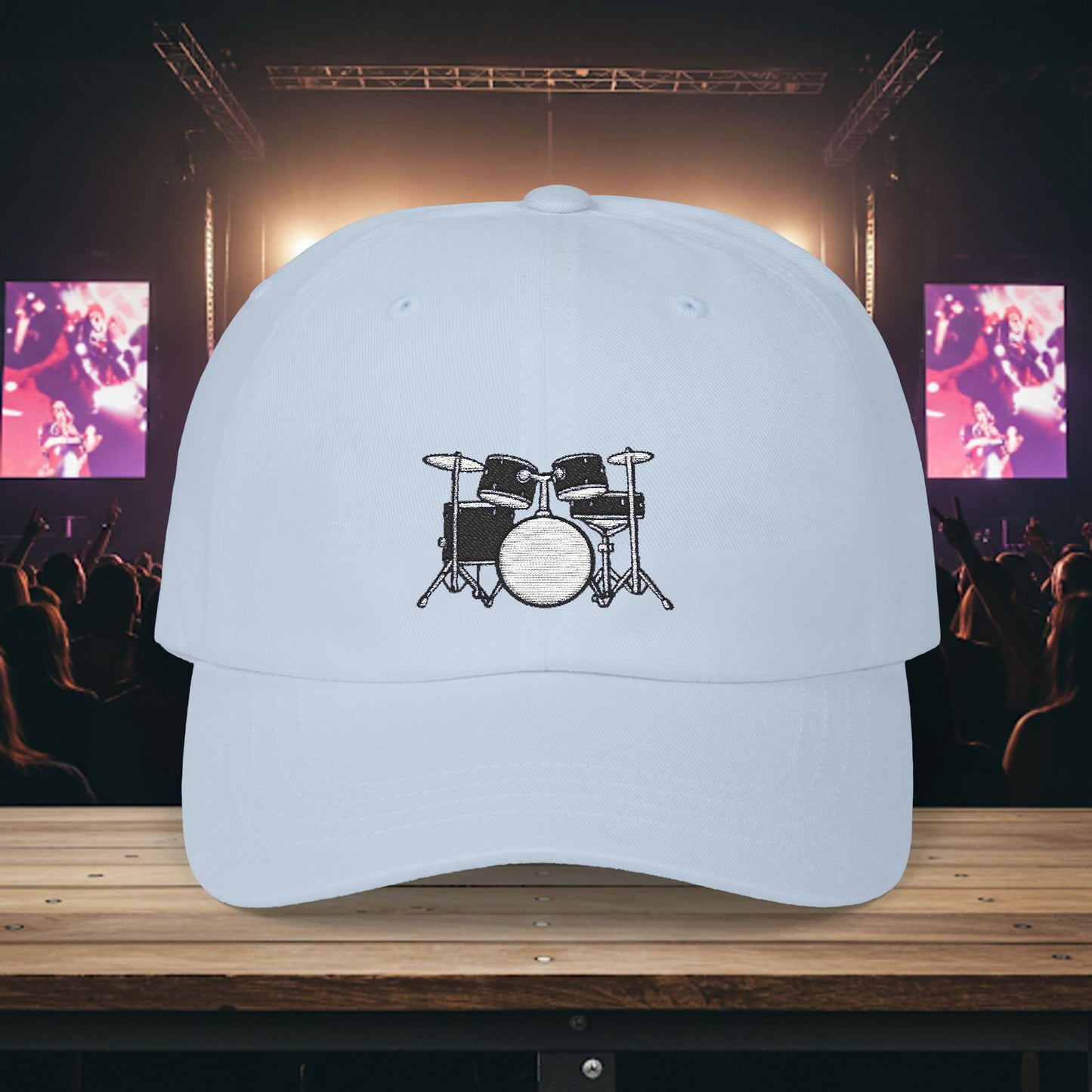 Embroidered Classic Dad Cap - Drum Set