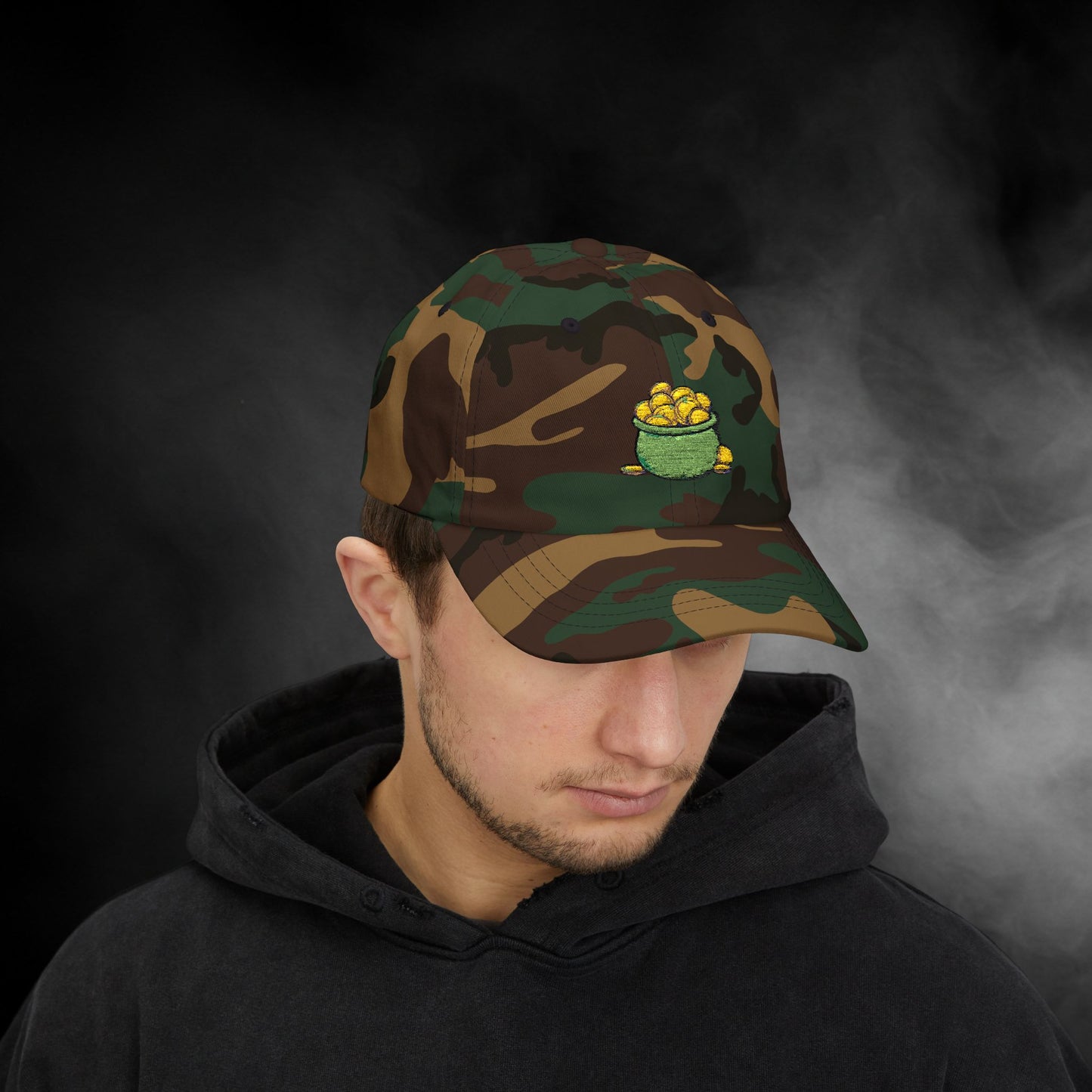 Embroidered Classic Dad Cap - Pot Of Gold