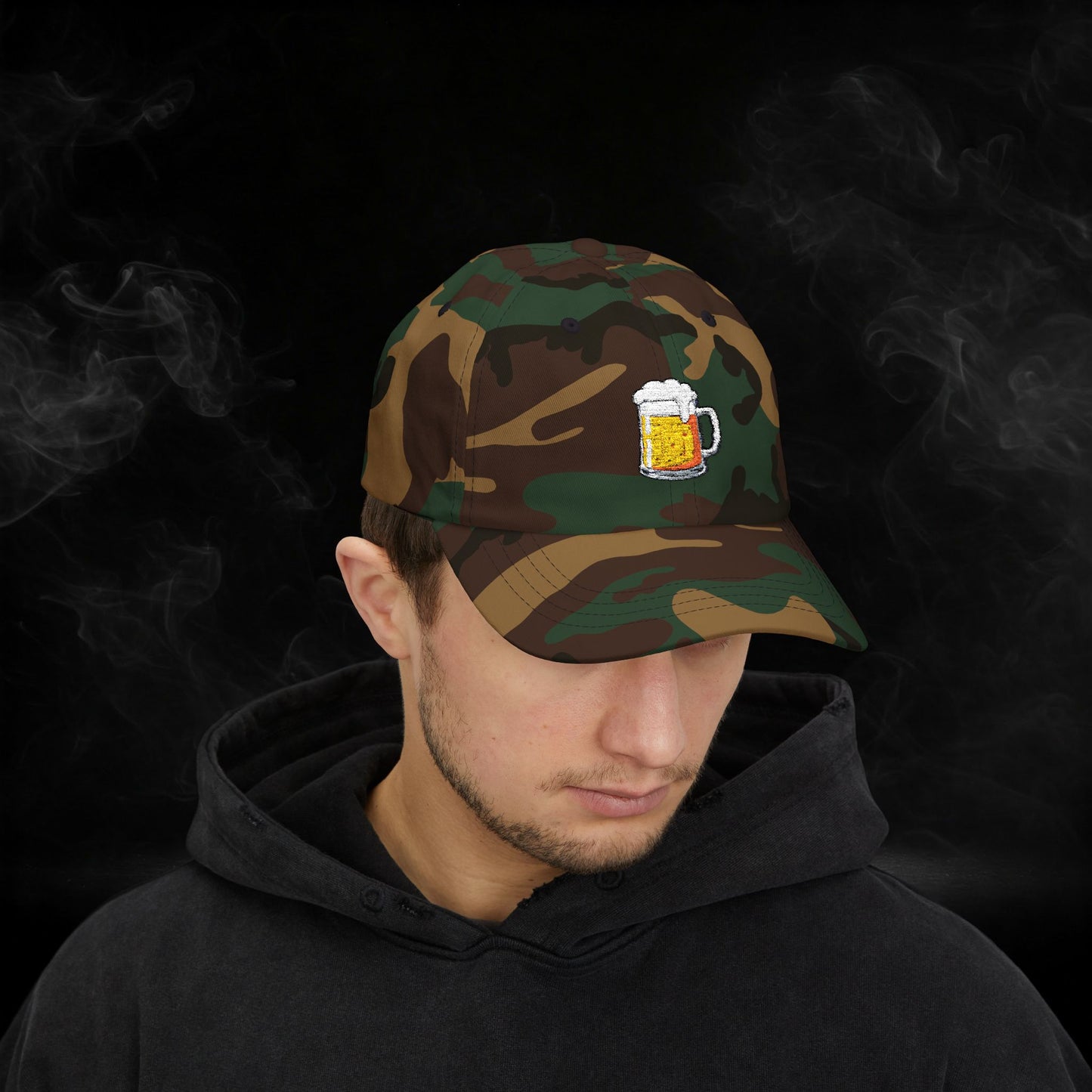 Embroidered Classic Dad Cap - Beer Mug