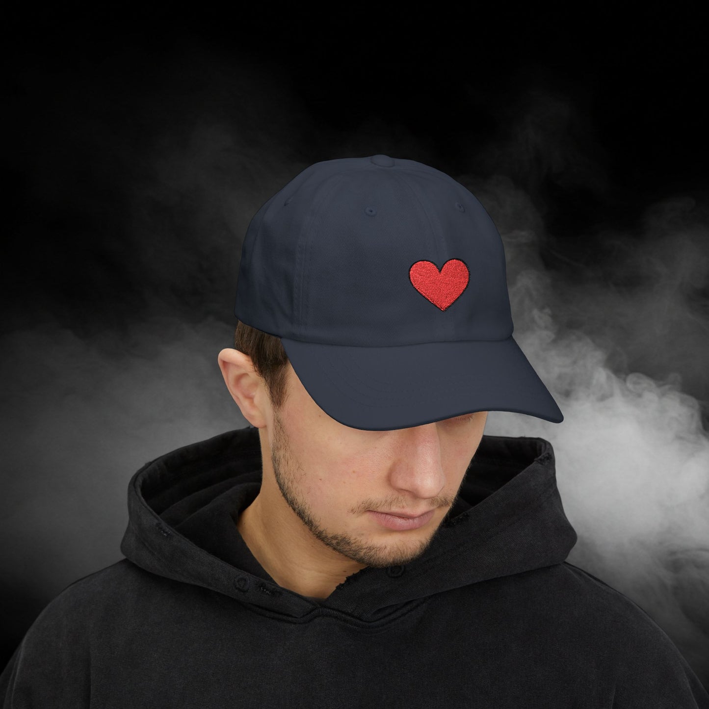 Embroidered Classic Dad Cap - Heart