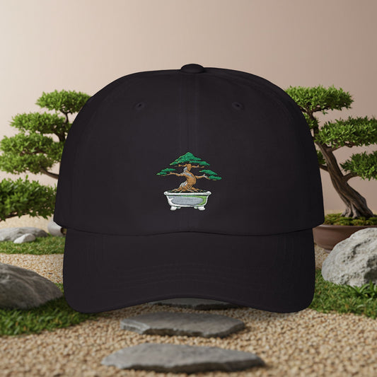 Embroidered Classic Dad Cap - Bonsai Tree