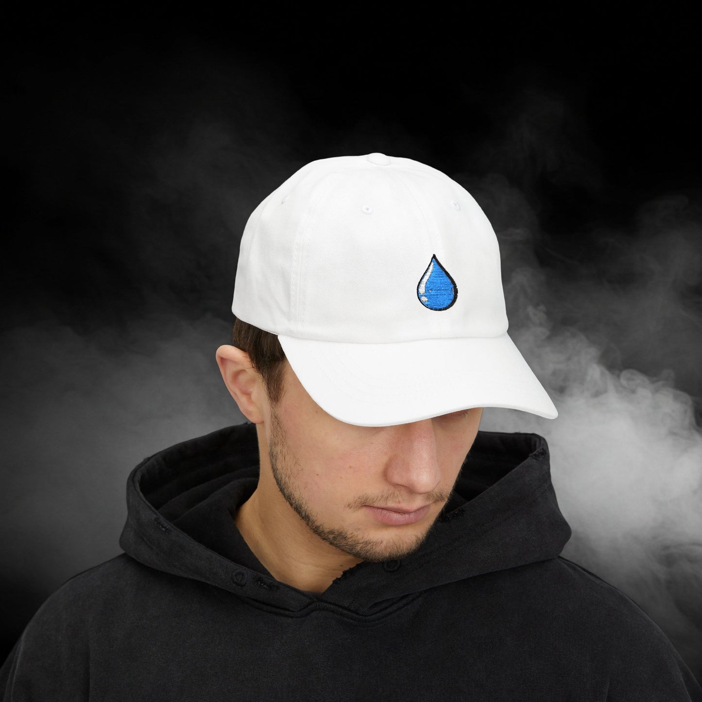 Embroidered Classic Dad Cap - Water Droplet