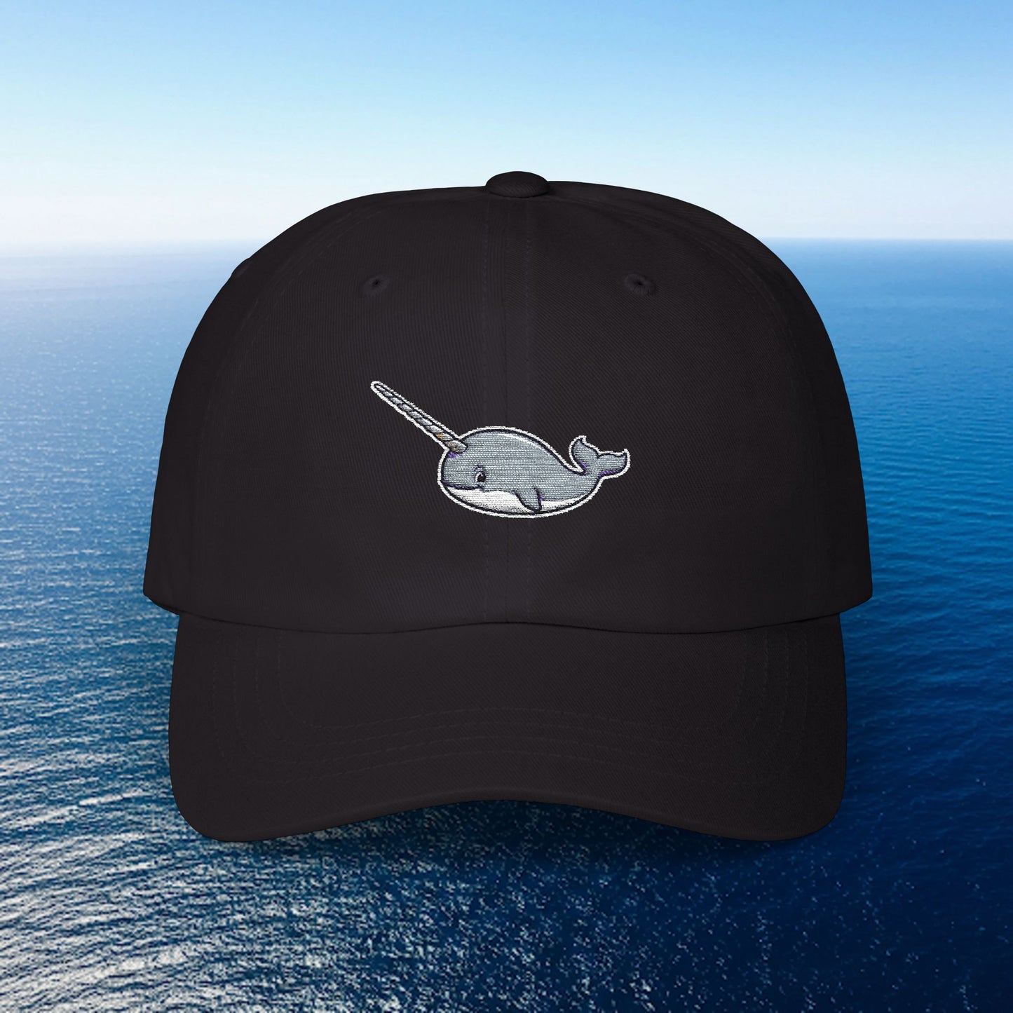 Embroidered Classic Dad Cap - Narwhal