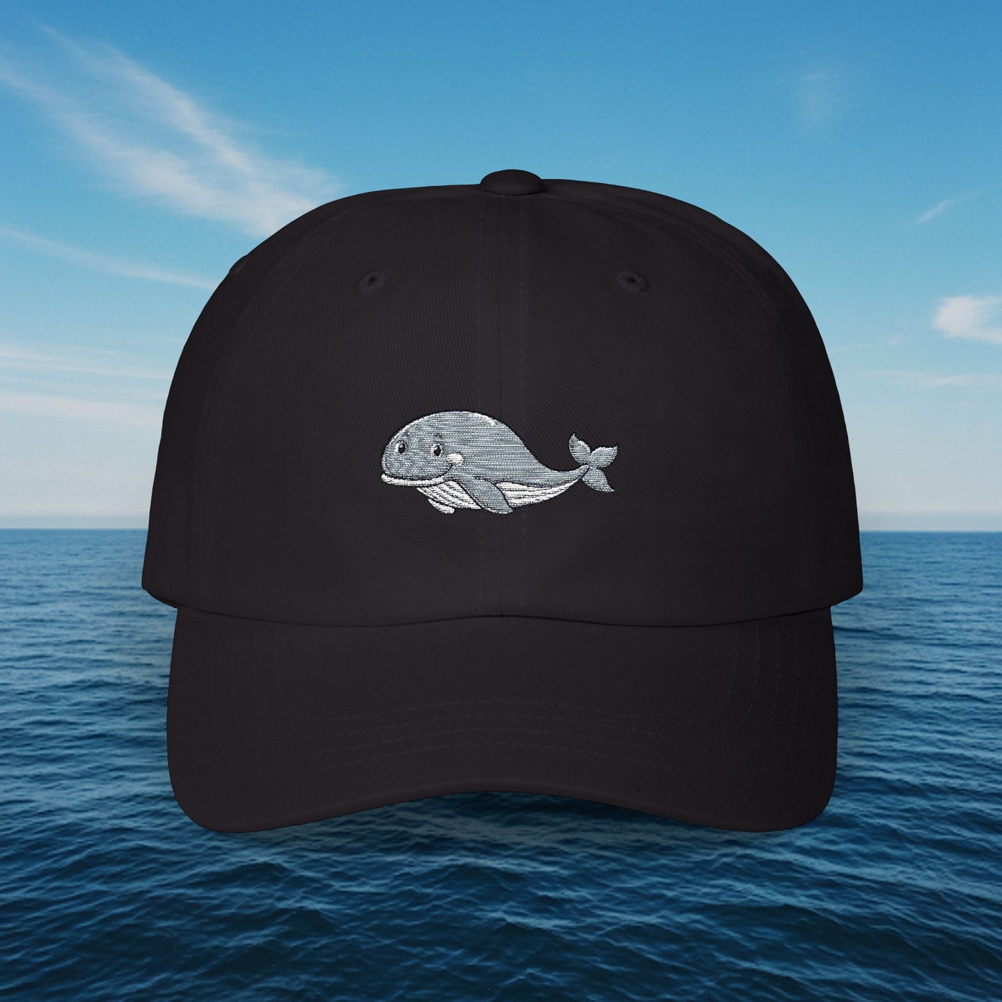 Embroidered Classic Dad Cap - Grey Whale