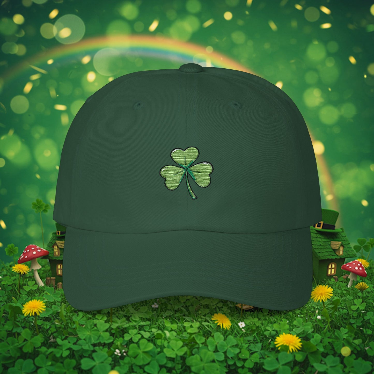 Embroidered Classic Dad Cap - Shamrock