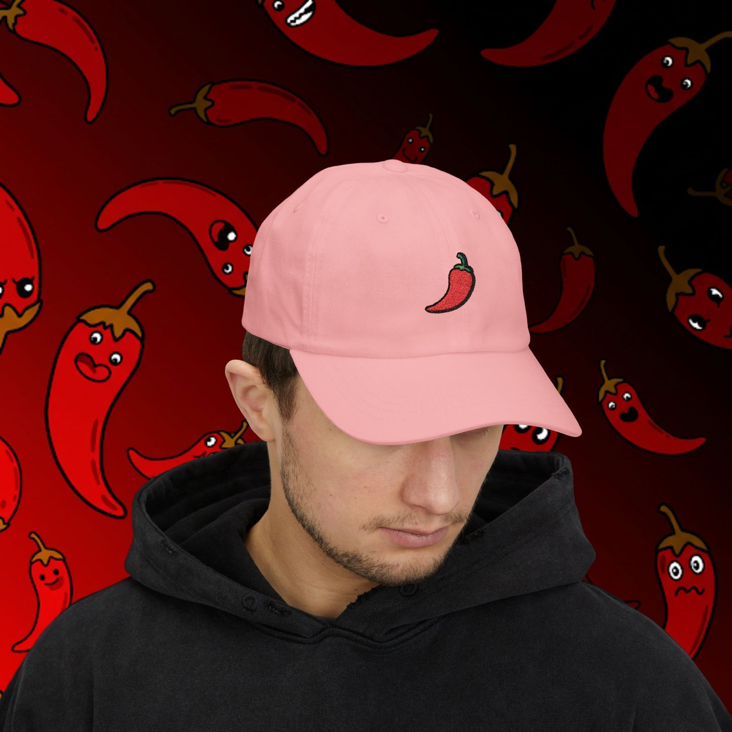 Embroidered Classic Dad Cap - Chili Pepper
