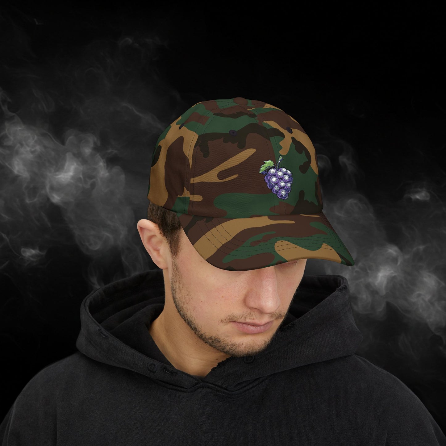 Embroidered Classic Dad Cap - Grape