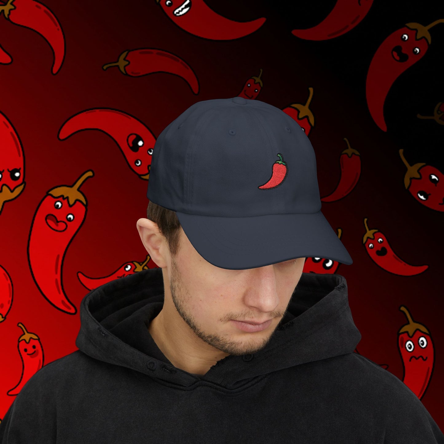 Embroidered Classic Dad Cap - Chili Pepper