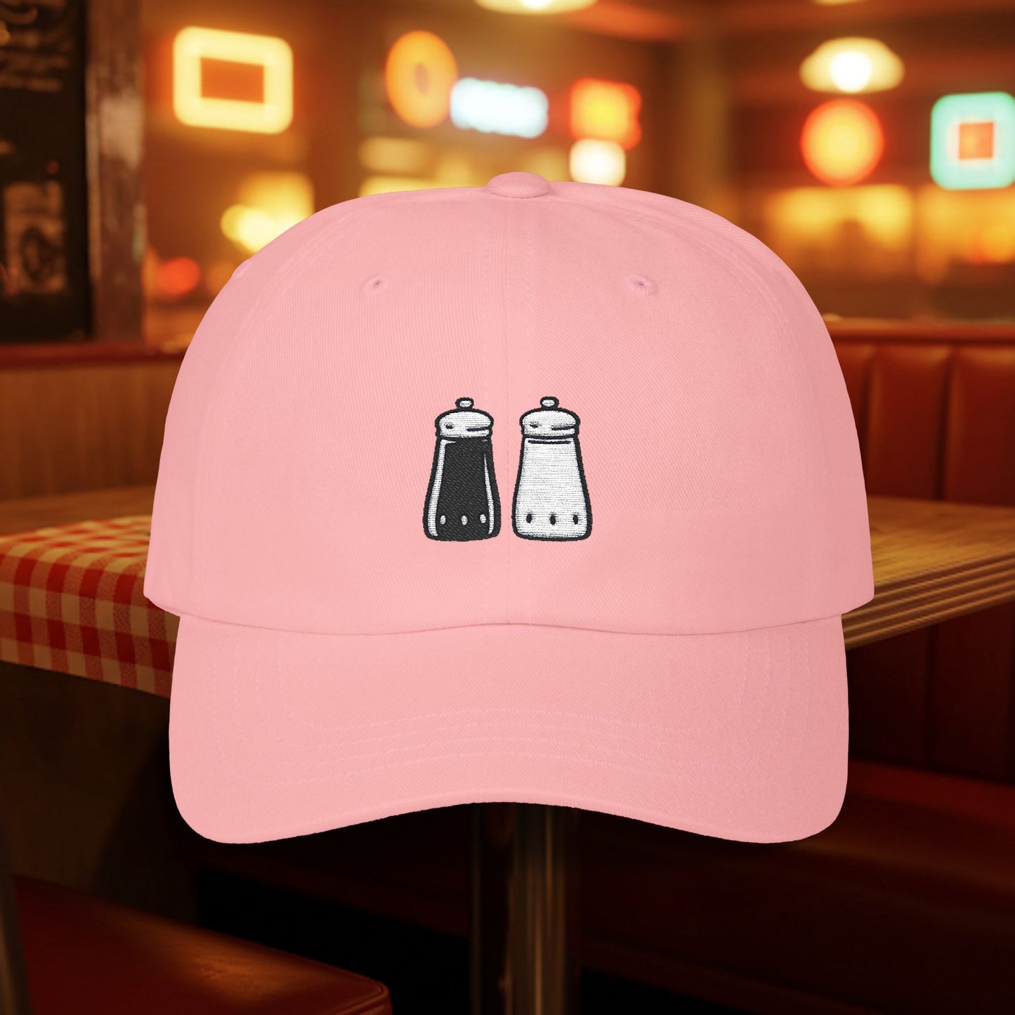 Embroidered Classic Dad Cap - Salt & Pepper