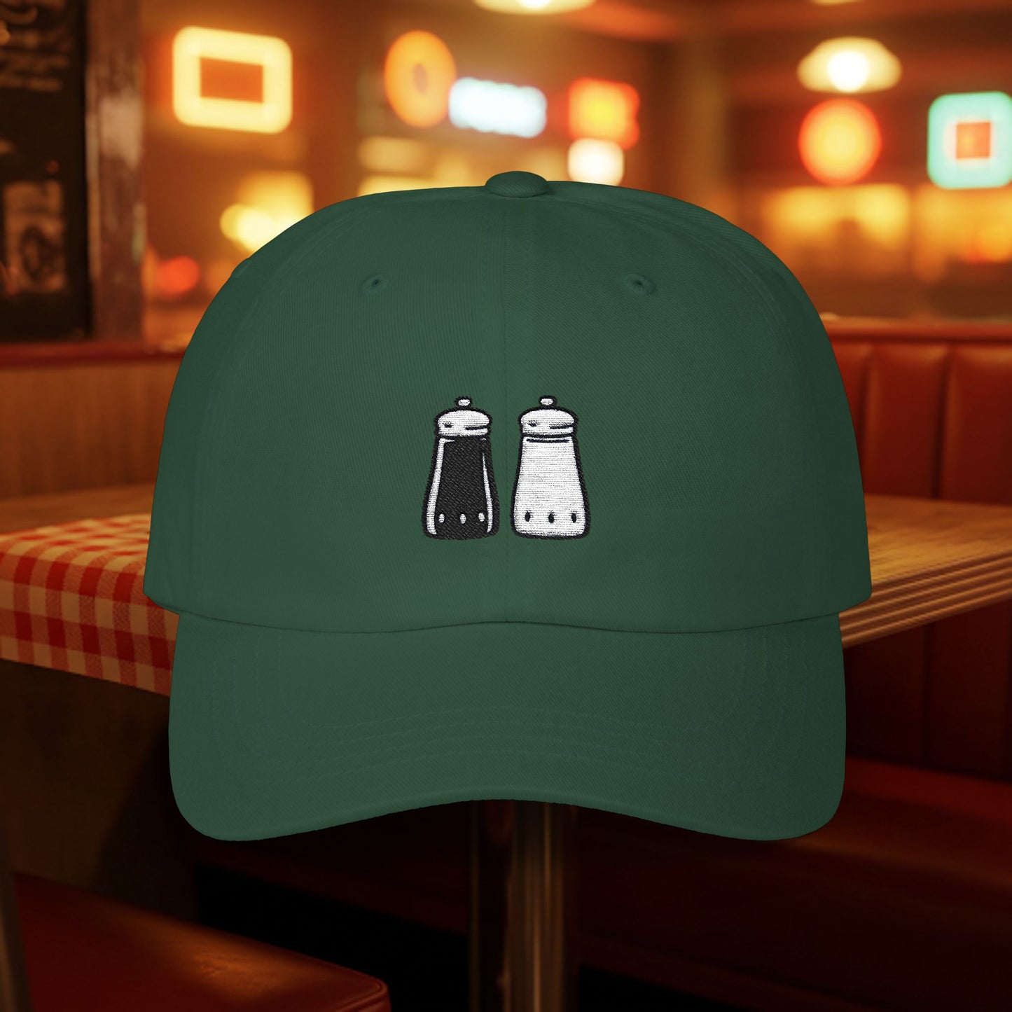 Embroidered Classic Dad Cap - Salt & Pepper