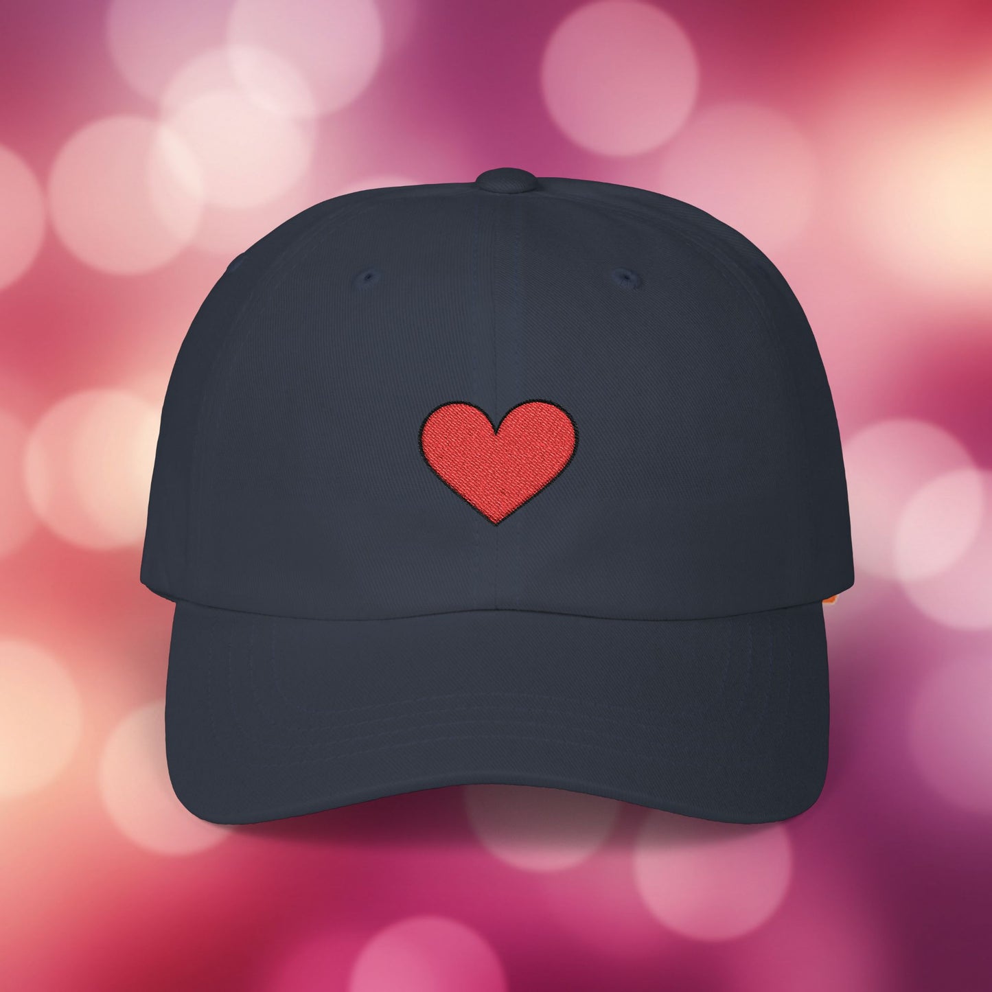 Embroidered Classic Dad Cap - Heart