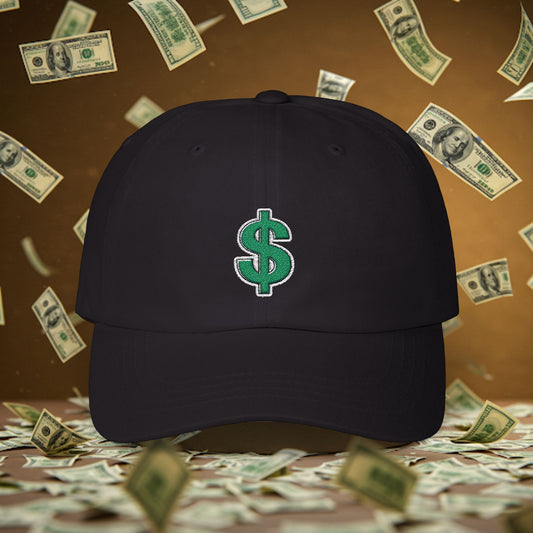 Embroidered Classic Dad Cap - Dollar Sign
