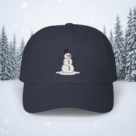 Embroidered Classic Dad Cap - Snowman