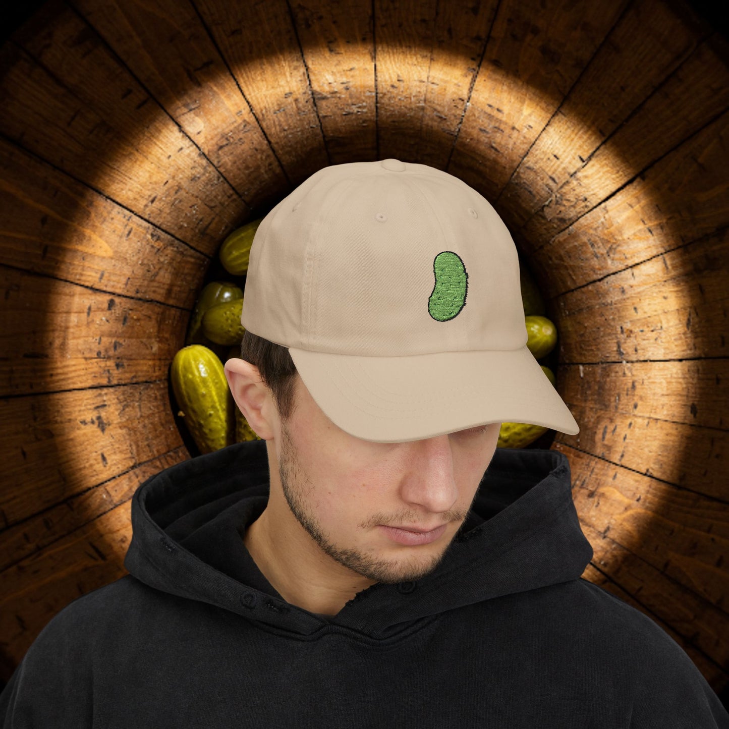 Embroidered Classic Dad Cap - Pickle