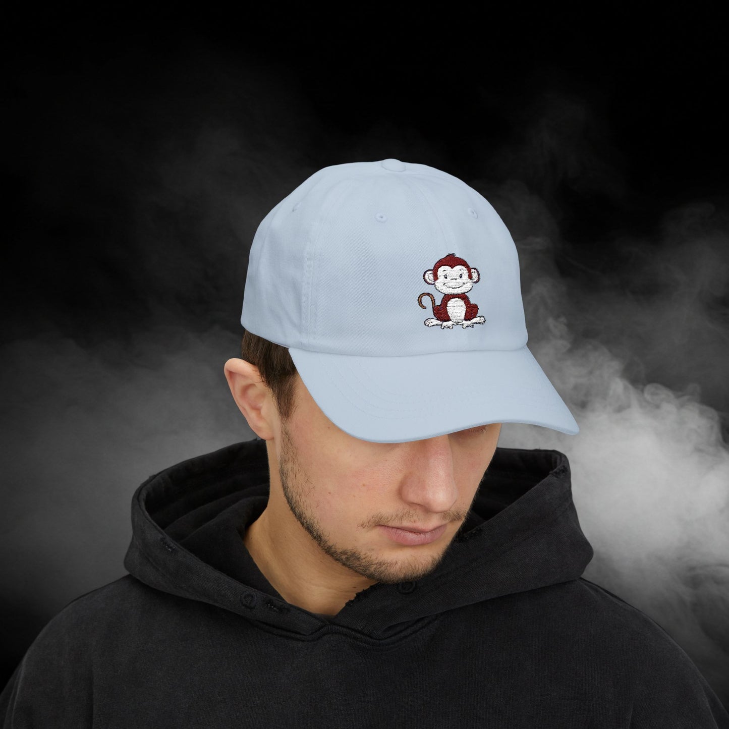 Embroidered Classic Dad Cap - Monkey