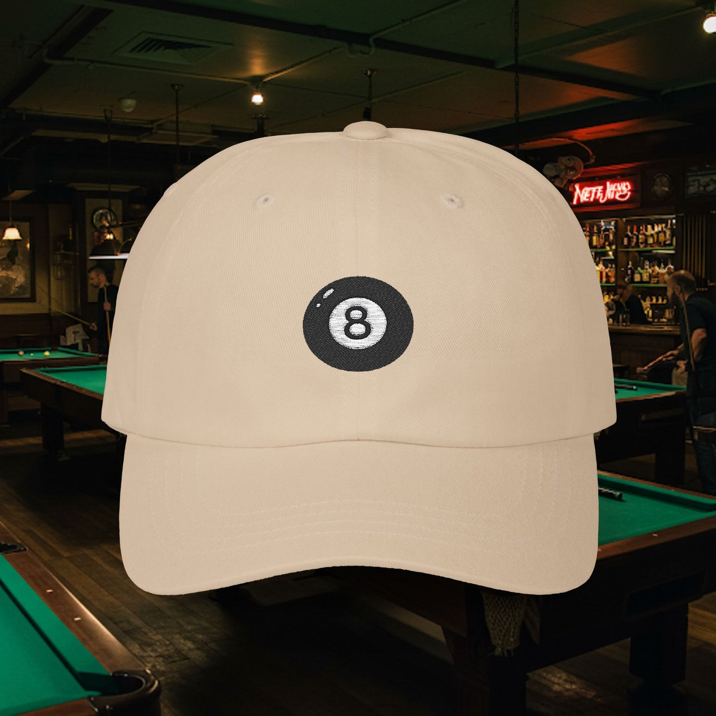 Embroidered Classic Dad Cap - 8-Ball