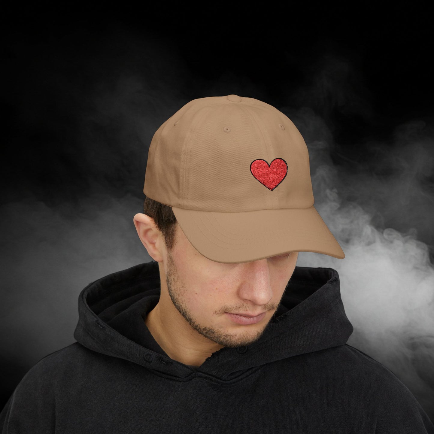 Embroidered Classic Dad Cap - Heart