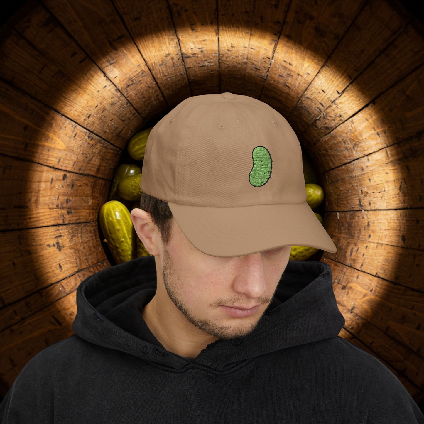 Embroidered Classic Dad Cap - Pickle